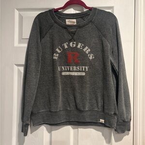 Gray Rutgers University Women's Sweater